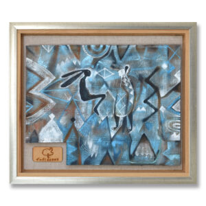 ESPEJO DE LUNAS, Mixed media on Cardboard, 50 x 70 cm
